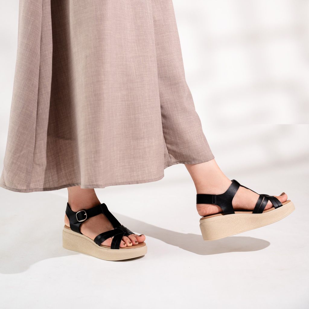 Sandal đế xuồng T-Strap 5,5cm Kosu K-25235