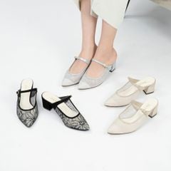 Giày cao gót phối ren 5,5cm Kosu K-24461