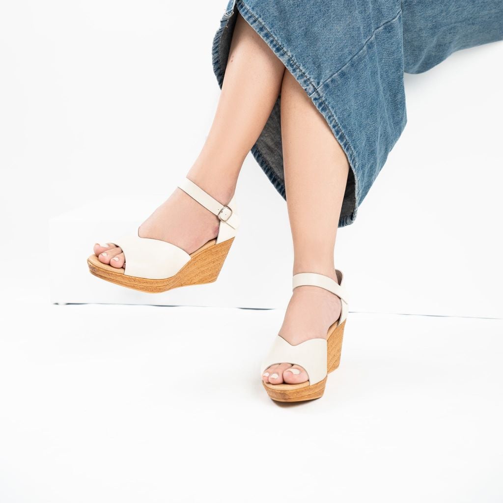 Sandal đế xuồng Ankle Strap 8cm Kosu K-25M14