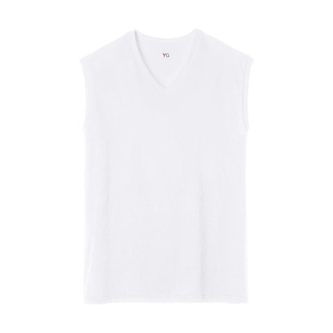 Áo ba lỗ nam cổ tim cotton YG Gunze YV9618