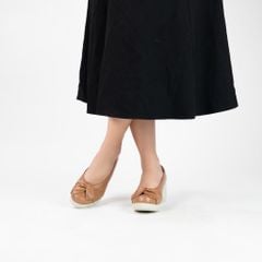 Giày da phối nơ 5,5cm Kosu K-24M22