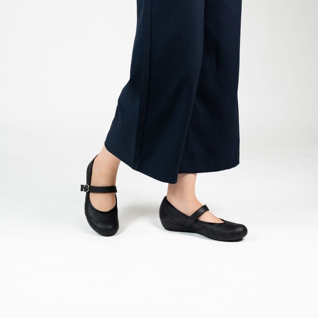 Giày da Mary Jane Quilted 2,5cm Kosu K-25269