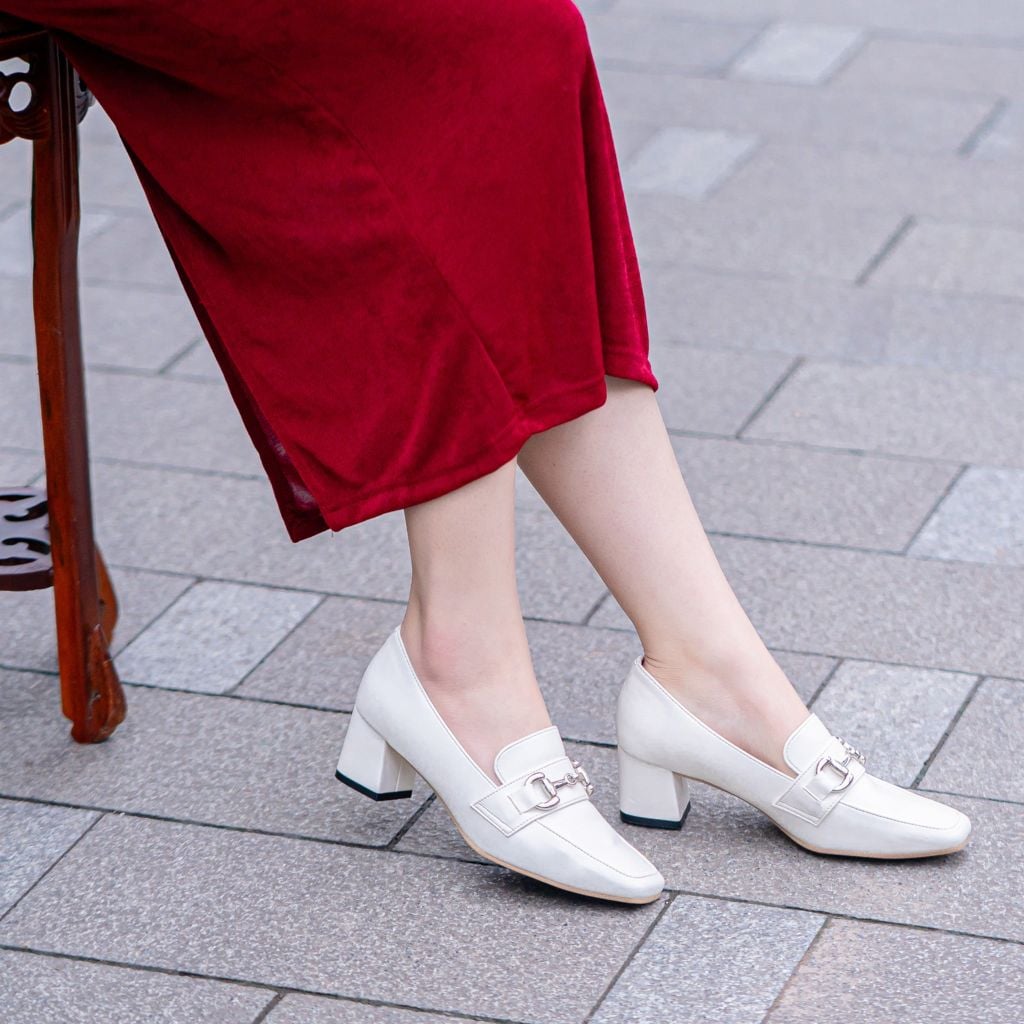 Giày da mũi vuông 5cm Loafer Kosu 2016