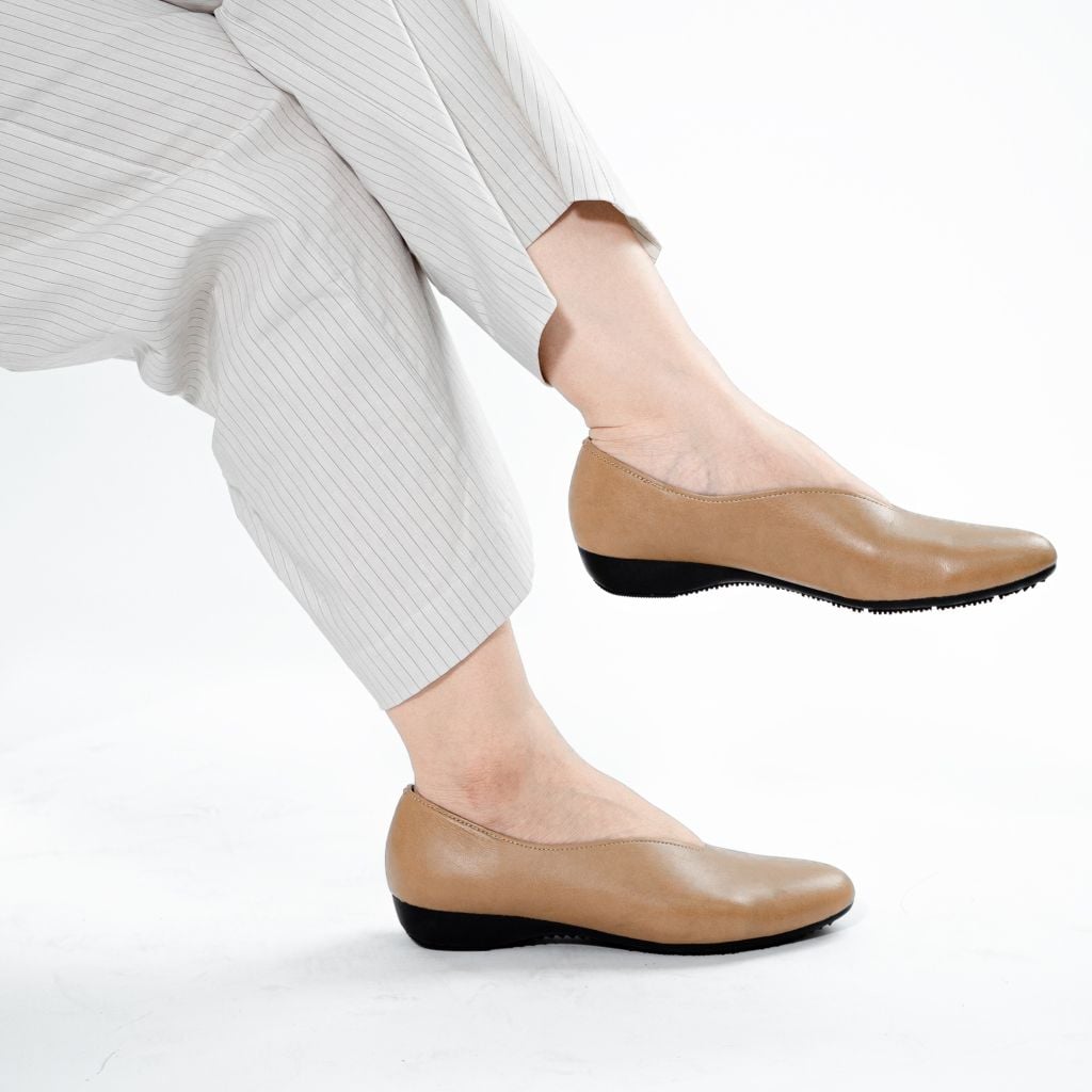 Giày da đế bệt V-cut Kosu KS-23115