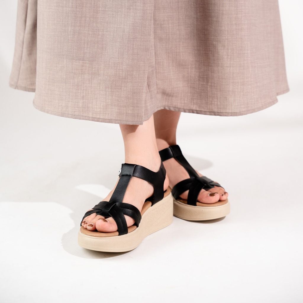 Sandal đế xuồng T-Strap 5,5cm Kosu K-25235