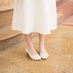 Giày cao gót phối nơ 5cm Kosu K-25969