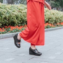 Giày da đế xuồng 7cm Lace-up Kosu KS-23603