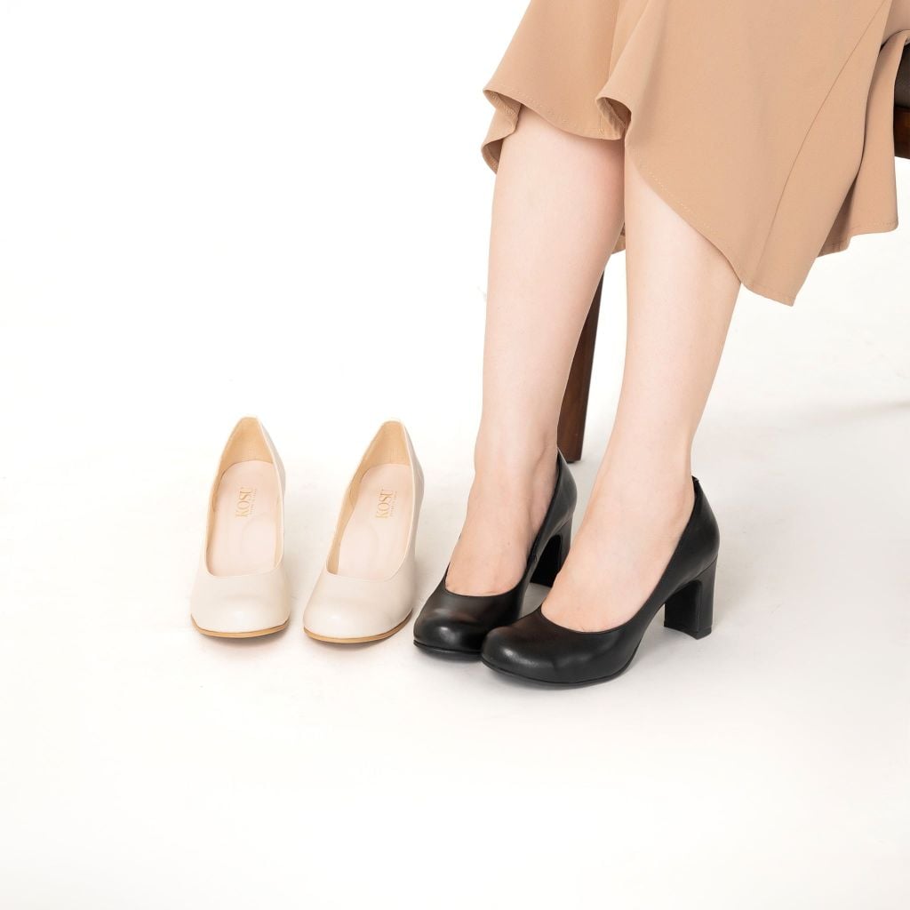 Giày cao gót mũi tròn 7cm Kosu K-26024