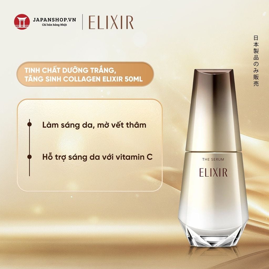 Tinh chất dưỡng trắng, tăng sinh collagen Elixir 50ml