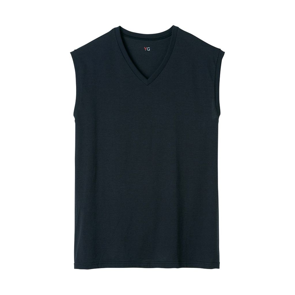 Áo ba lỗ nam cổ tim cotton YG Gunze YV9618