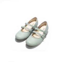 Giày da đế bệt 2 quai 2,5cm Kosu K-26264