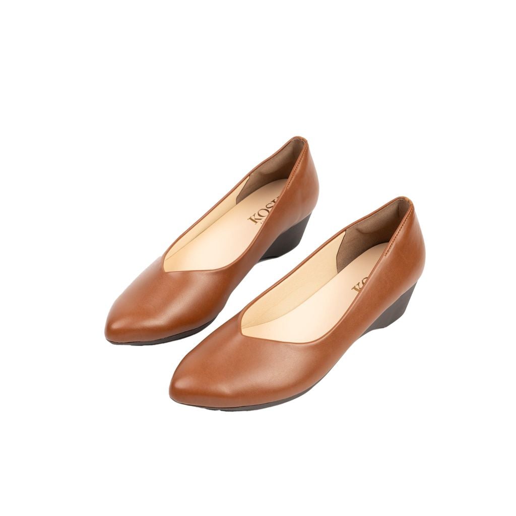 Giày da mũi cut V 4cm Kosu K-25801