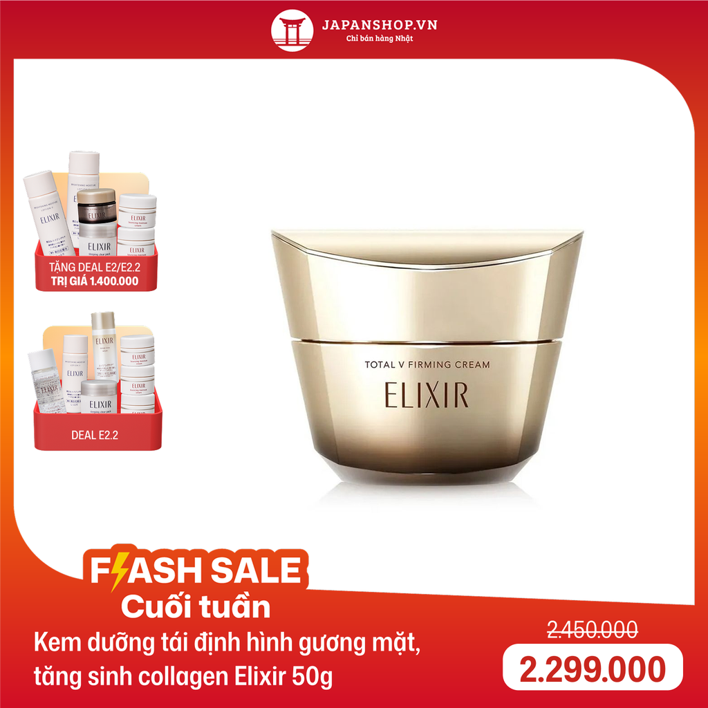 Kem dưỡng tái định hình gương mặt, tăng sinh collagen Elixir 50g