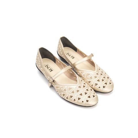 Giày bệt phối lưới thêu tay Kosu K-25171