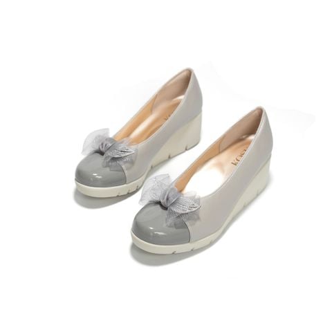 Giày da phối nơ 5,5cm Kosu K-26637