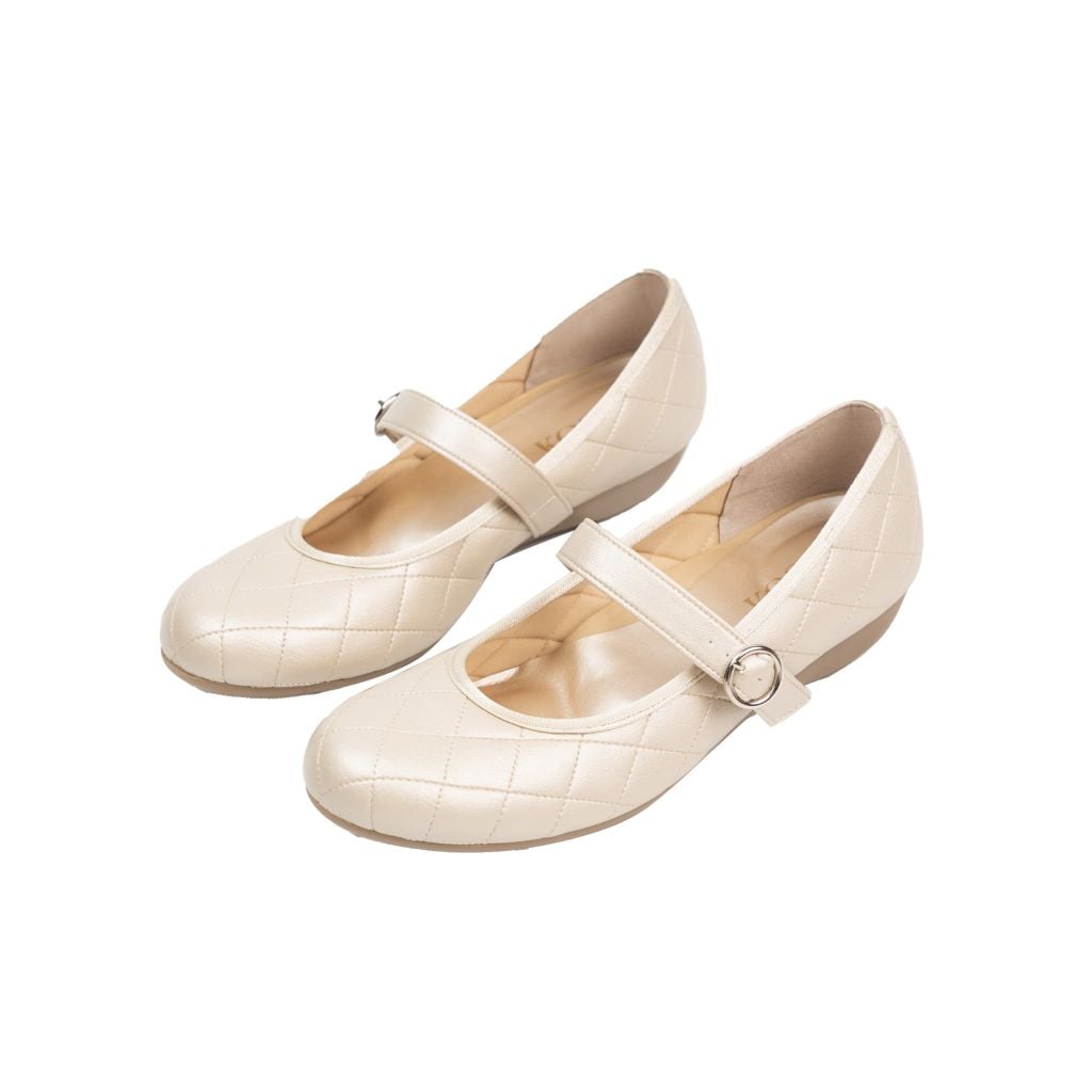 Giày da Mary Jane Quilted 2,5cm Kosu K-25269