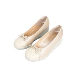 Giày da phối nơ 5,5cm Kosu K-25648