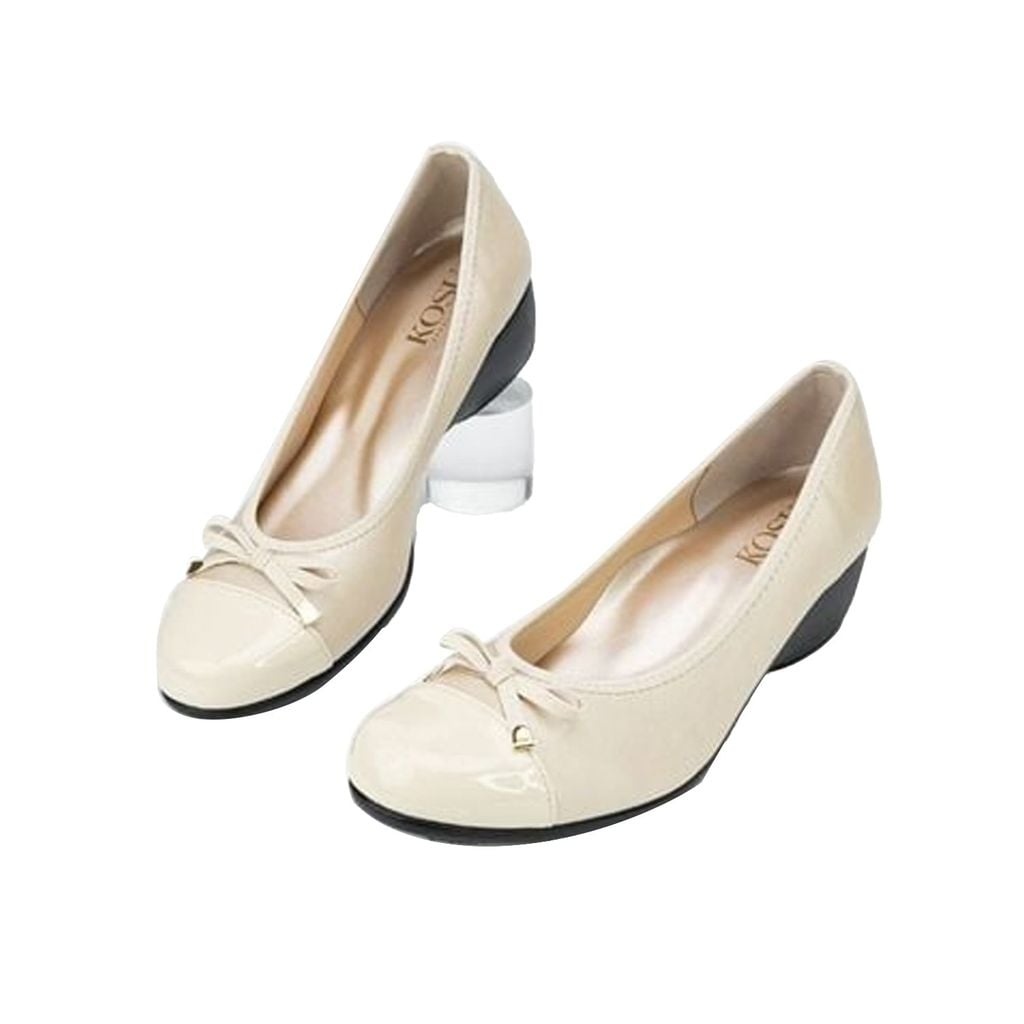 Giày da đế xuồng đính nơ 4,5p Kosu K-24422