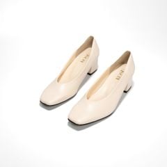 Giày da nữ mũi vuông 5cm Kosu K-22007