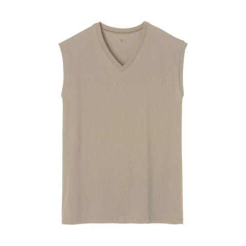Áo ba lỗ nam cổ tim cotton YG Gunze YV9618