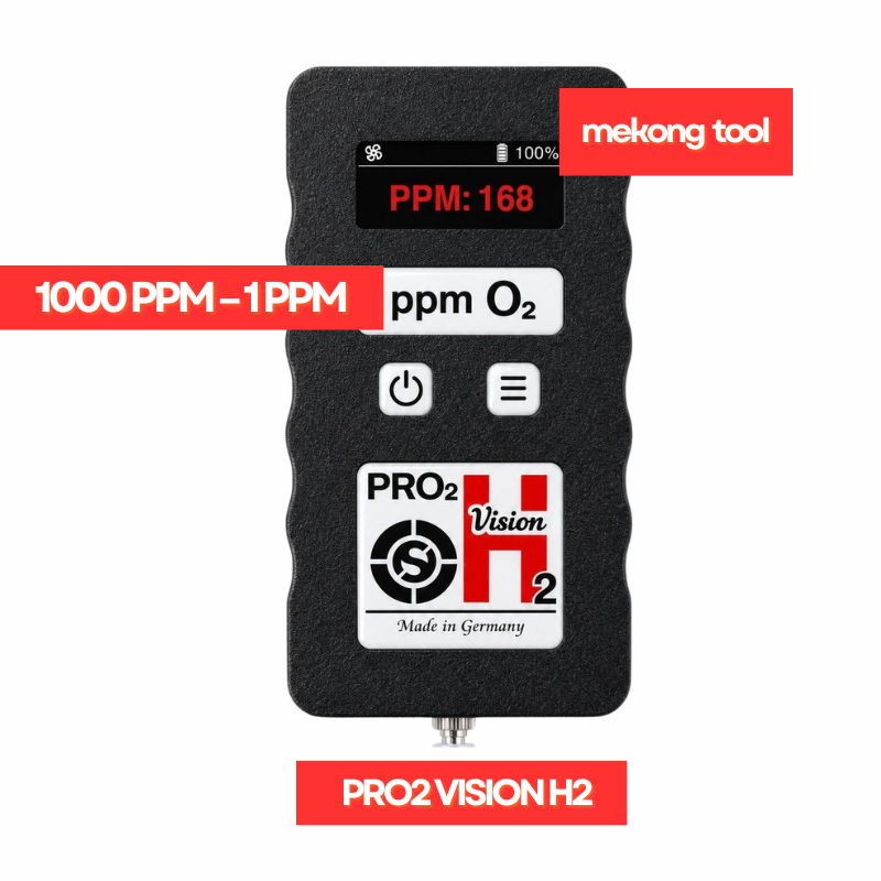 Máy đo nồng độ oxy hàn Orbitalservice PRO2 Vision H2, cảm biến quang học