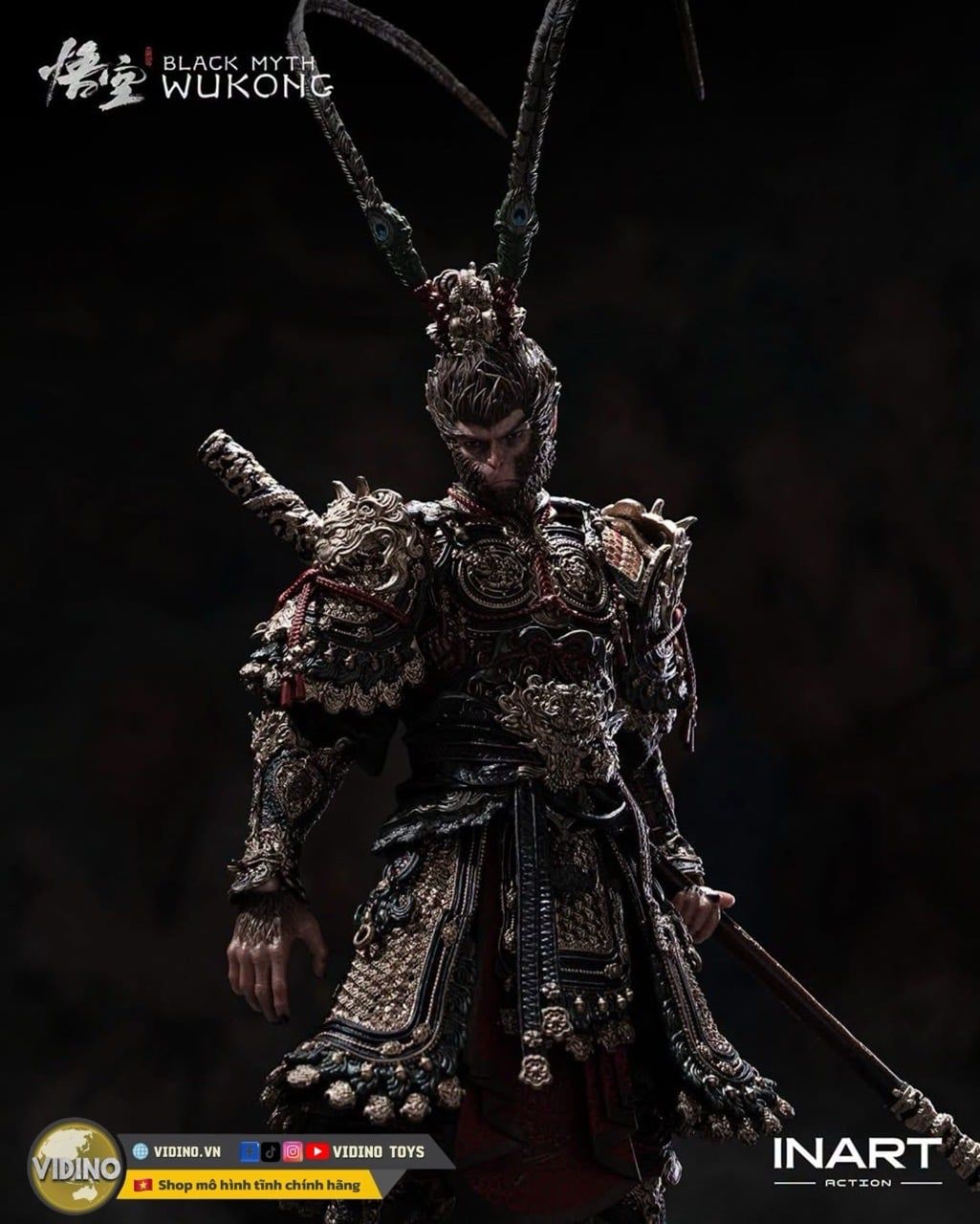  Mô hình Action Figure Wukong Great Sage Armor Set chính hãng Inart studio tỷ lệ 1/12 | .. 
