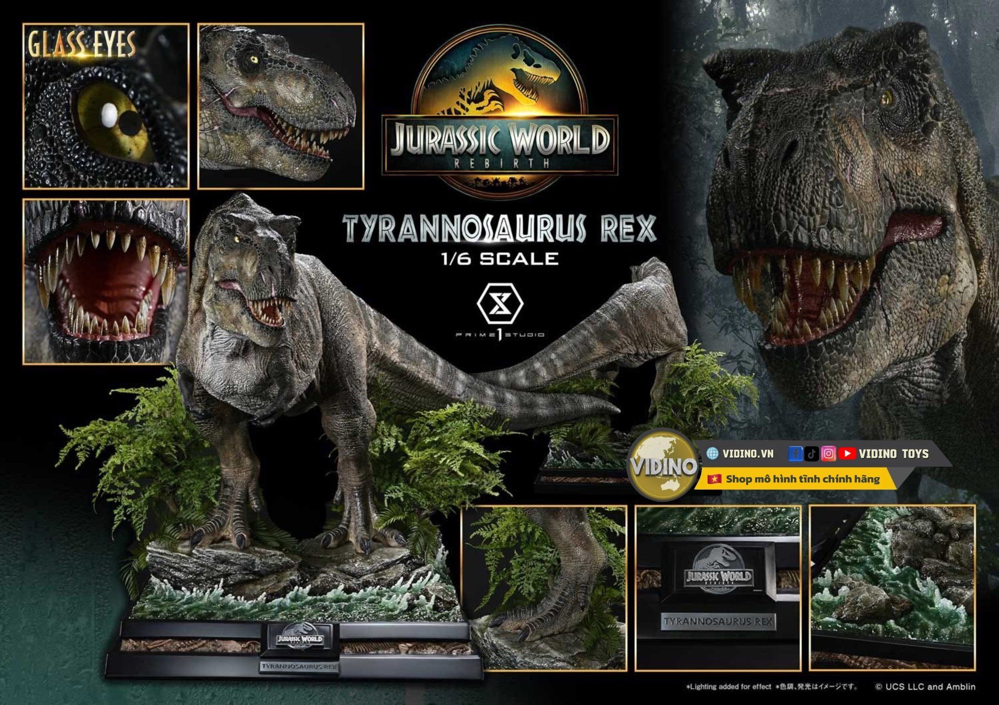  Mô hình Tyranosaurus rex ( Trex)- Jurassic World Rebirth- Prime 1 studio. 