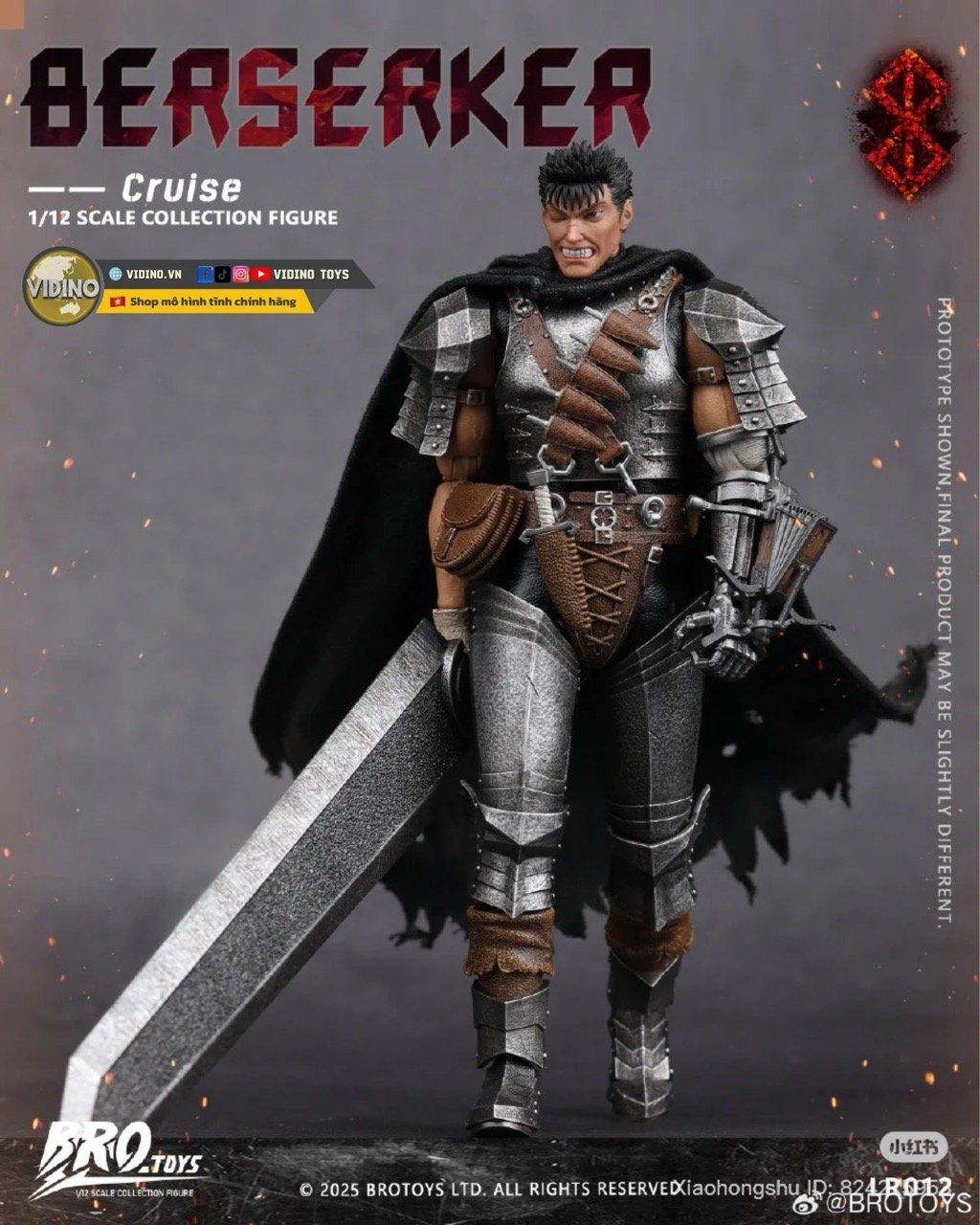  Mô hình Berserker Cruise Brotoys 1/12 action Figure. 