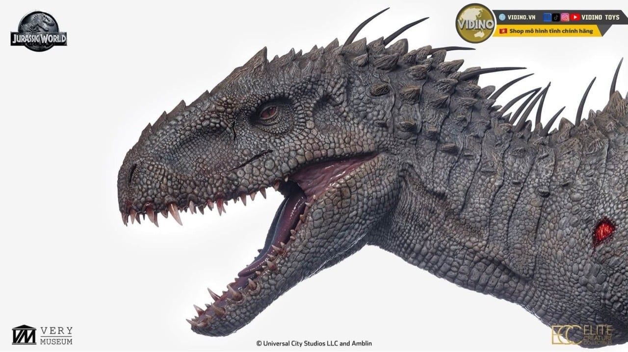  Mô hình khủng long lai tạo Indominus Rex Jurassic World tỷ lệ 1/12 ECC studio  | .. 