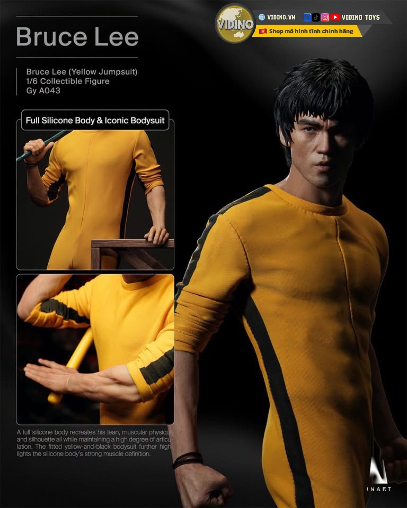  Mô hình Lý tiểu Long Bruce Lee Inart tỷ lệ 1/6 | .. 