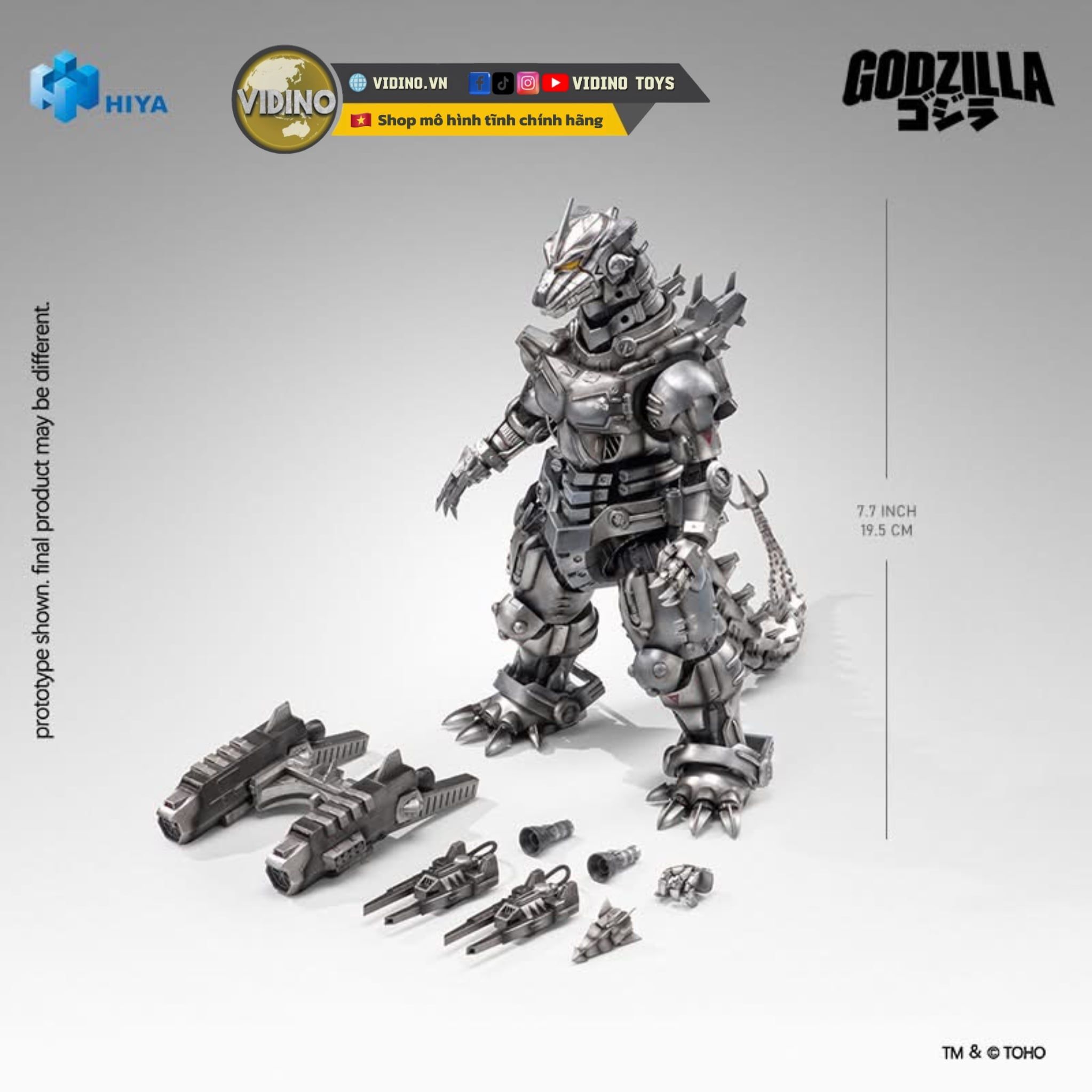  Mô hình Mechagodzilla Heavy Arms/ High mobility từ Godzilla Tokyo SoS 2003 Hiya Toys EBG0326   | .. 