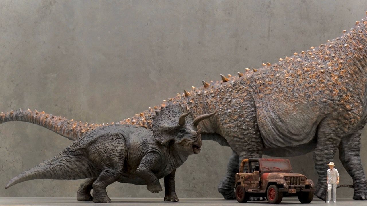  Mô hình khủng long ba sừng Triceratops Dino dream Jurassic world tỷ lệ 1/35. 
