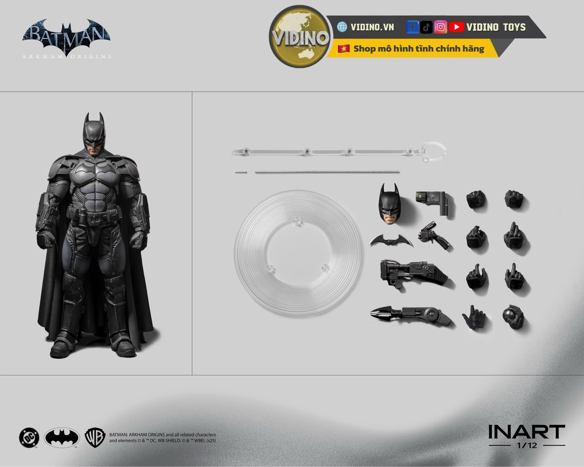  Mô hình siêu phẩm Batman Arkham Origins INART studio tỷ lệ 1/12  | 𝐕𝐈𝐃𝐈𝐍𝐎.𝐕𝐍. 