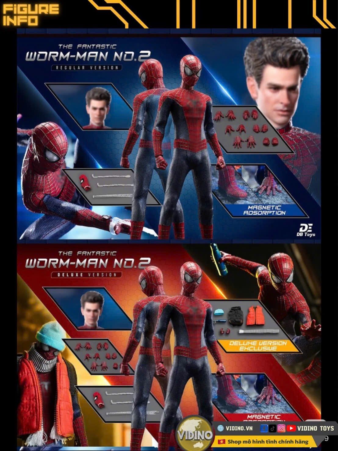  Mô hình The Amazing Spiderman 2- DB toys studio tỷ lệ 1/12. 