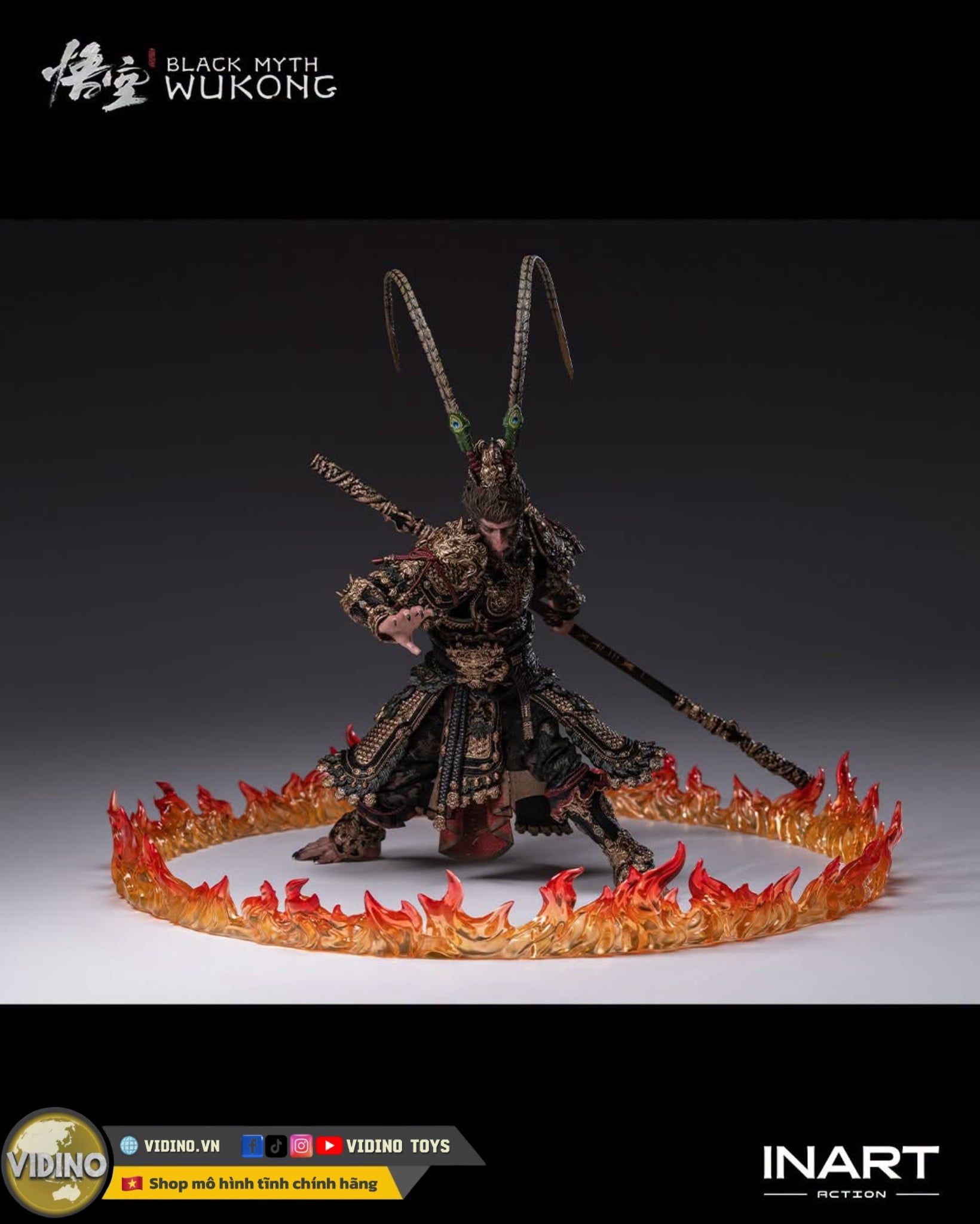  Mô hình Action Figure Wukong Great Sage Armor Set chính hãng Inart studio tỷ lệ 1/12 | .. 