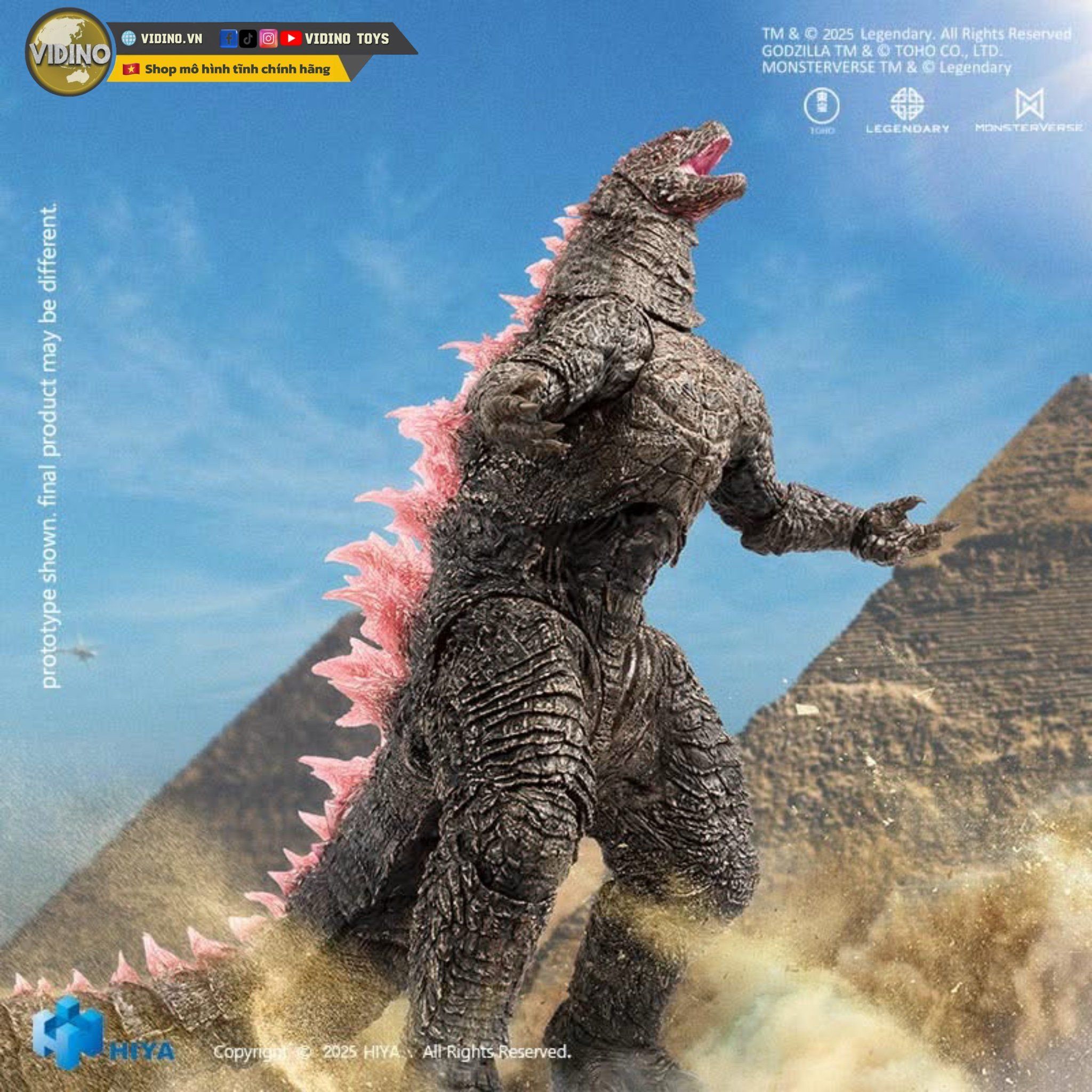  Mô hình Godzilla evolved EBG0439 new 2.0 GXK Hiya Toys  studio. 
