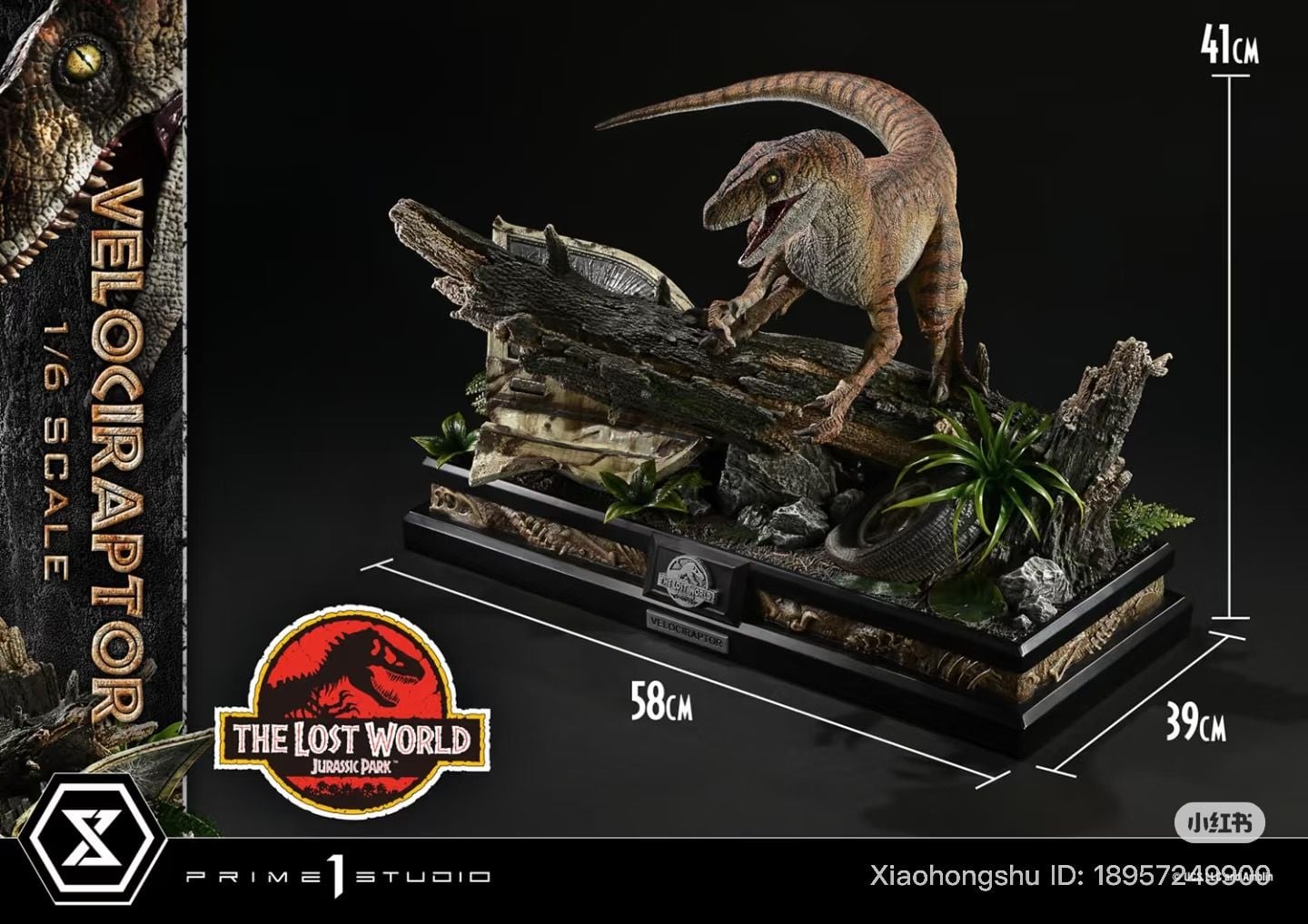  Mô hình velociraptor Jurassic Park Prime 1 studio tỷ lệ 1/6 | 𝐕𝐈𝐃𝐈𝐍𝐎.𝐕𝐍. 