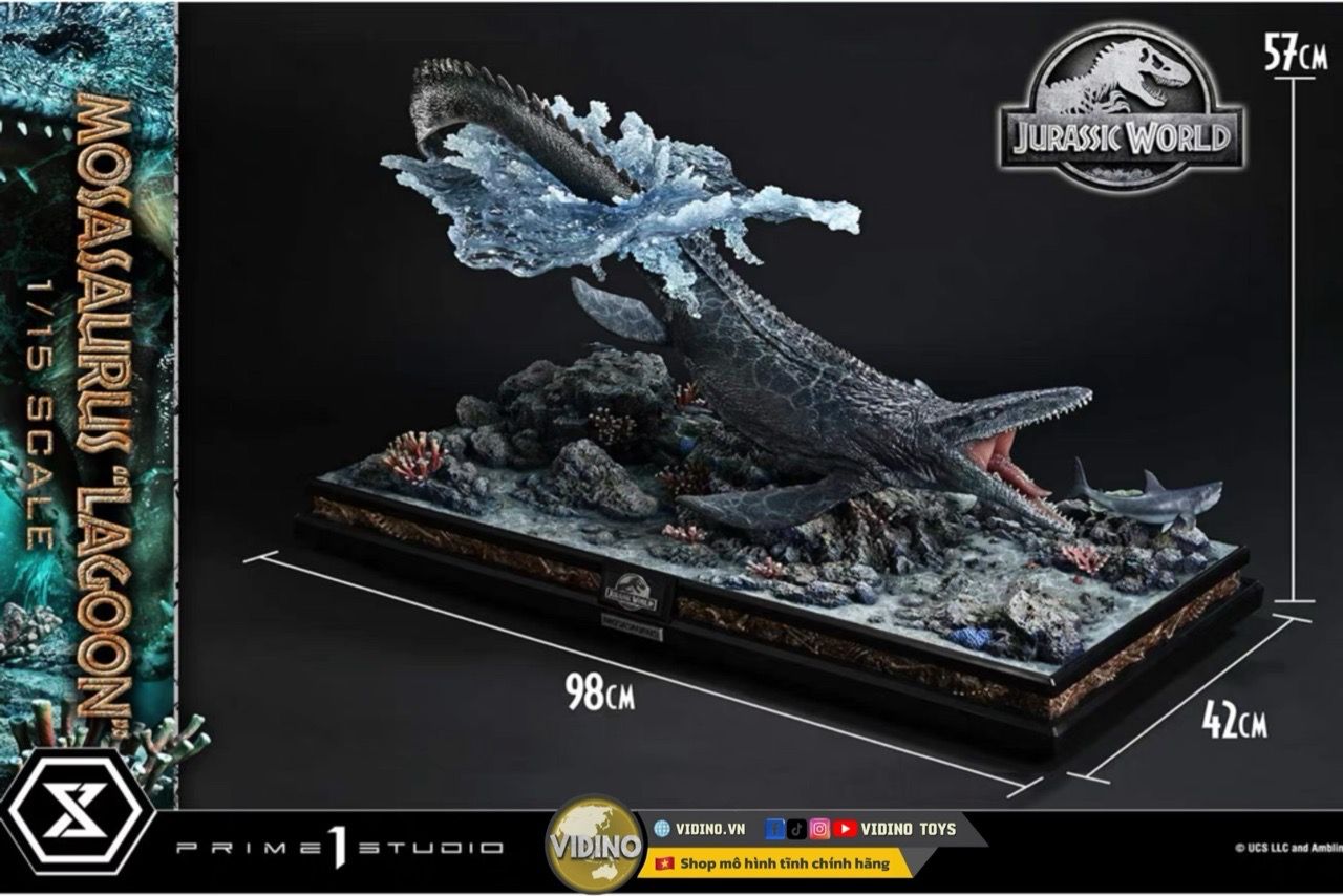  Mô hình Mosasaurus Prime 1 studio tỷ lệ 1/15 (LMCJWF-04). 