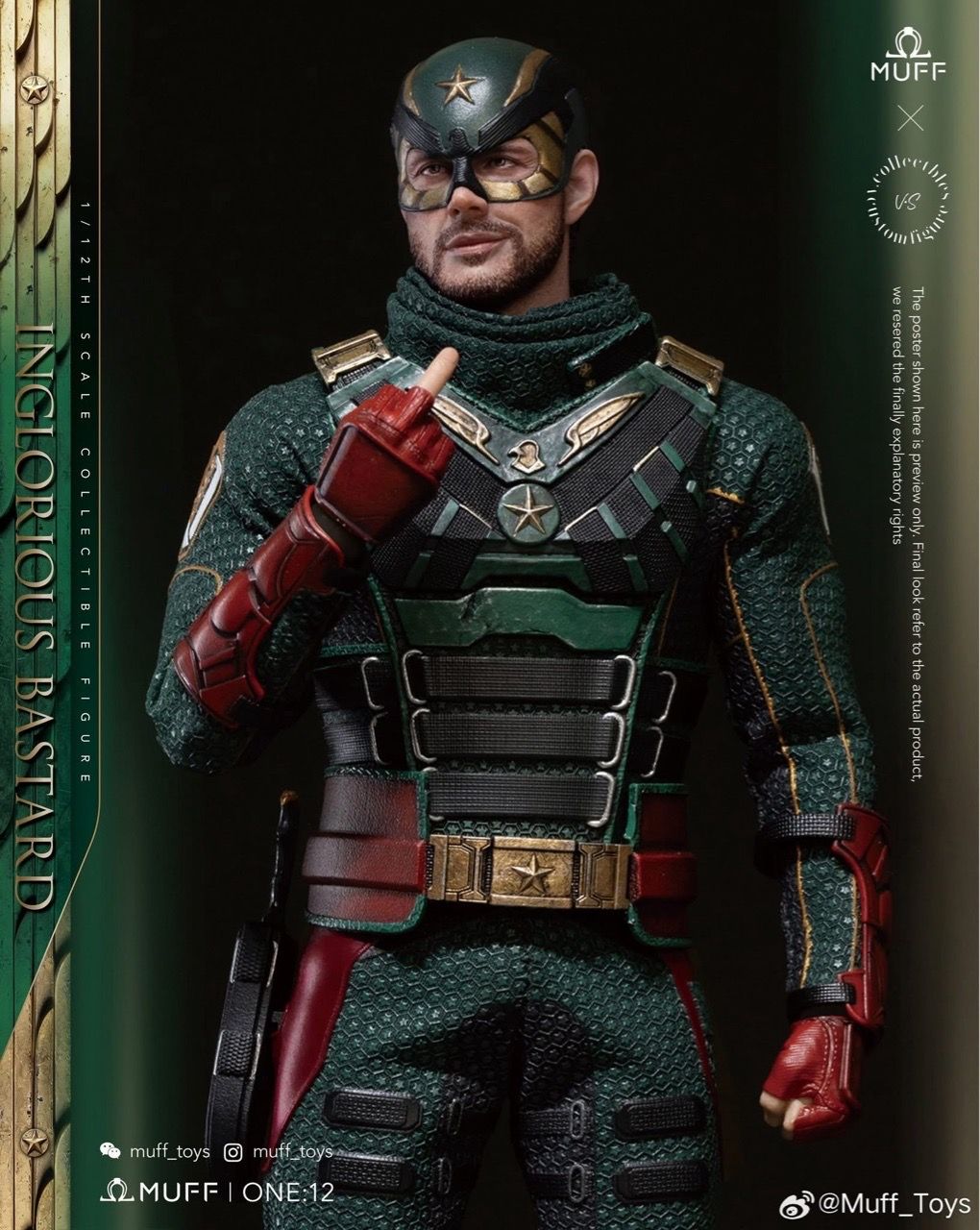  Mô hình cụ Soldier Boy Muff toys x V.Collectibles action figure 1:12. 