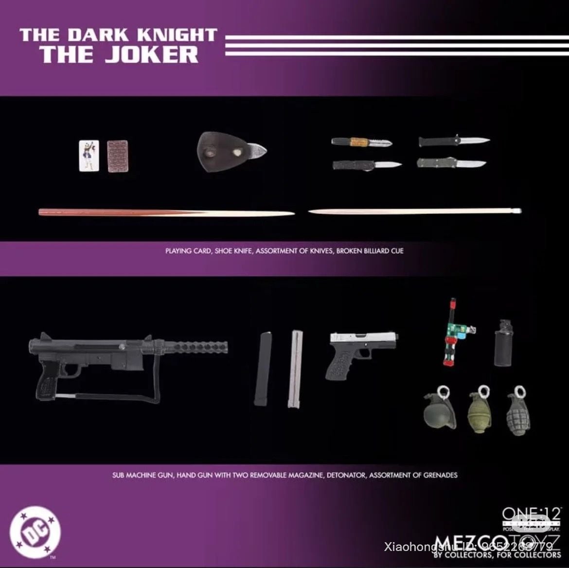  Mô hình Joker the dark knight Mezco toys tỷ lệ 1:12. 