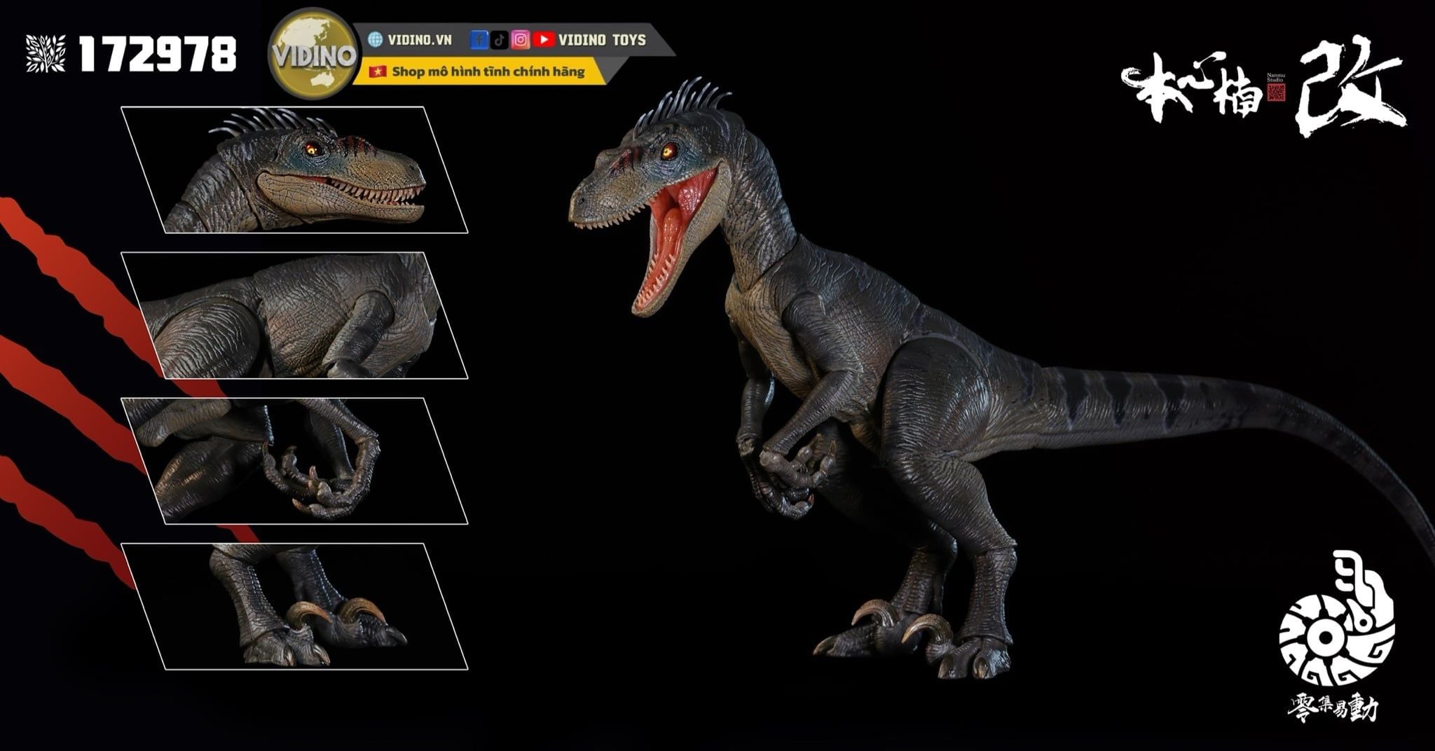  Mô hình Velociraptor 2.5 + Edition (update ) tỷ lệ 1/18 Nanmu Studio | . 