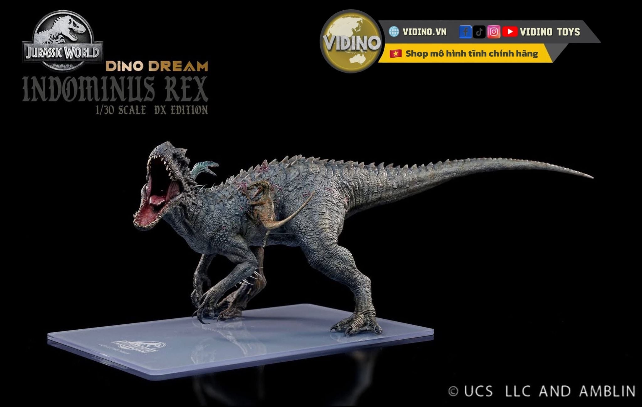  Mô hình Indominus Rex hãng Dino Dream tỷ lệ 1/30 | 𝐕𝐈𝐃𝐈𝐍𝐎.𝐕𝐍. 