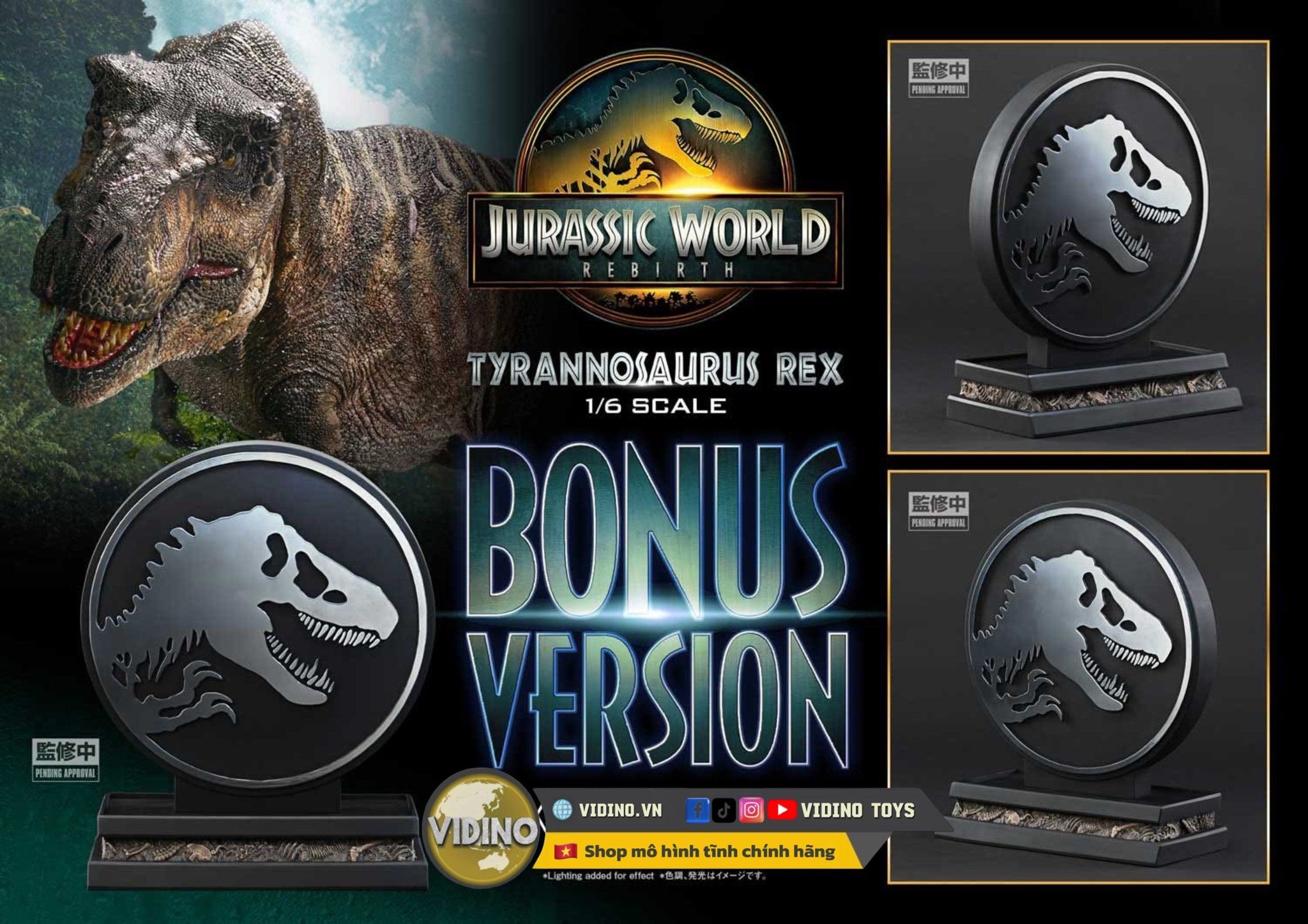  Mô hình Tyranosaurus rex ( Trex)- Jurassic World Rebirth- Prime 1 studio. 