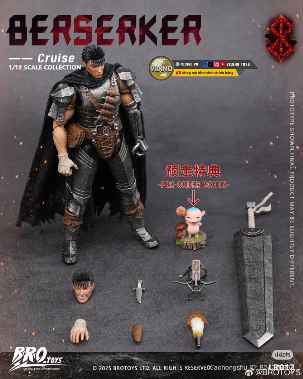  Mô hình Berserker Cruise Brotoys 1/12 action Figure. 