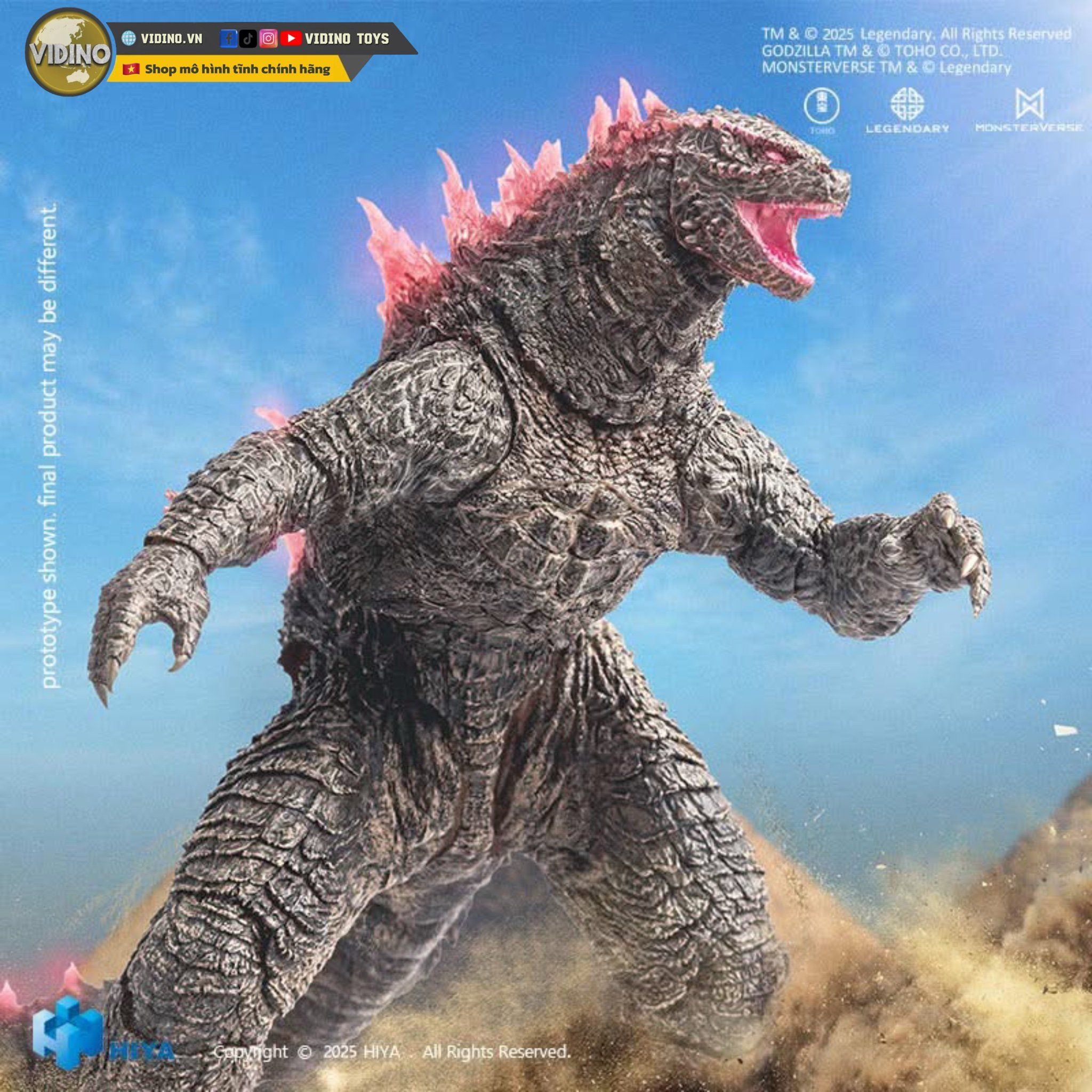  Mô hình Godzilla evolved EBG0439 new 2.0 GXK Hiya Toys  studio. 