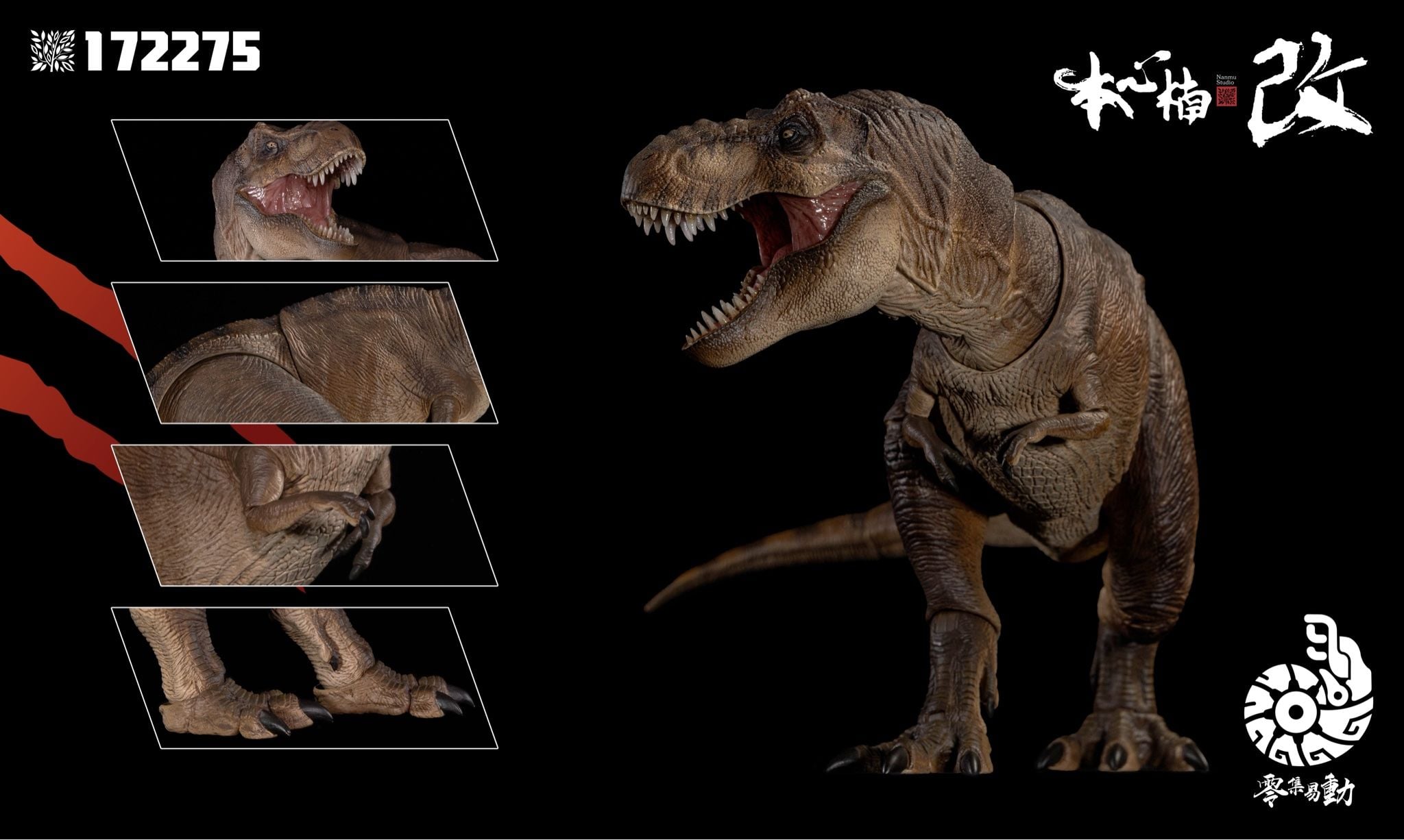  Mô hình khủng long Tyranosaurus Rex (T-REX 3.0) nanmu benxin tỷ lệ 1:35. 