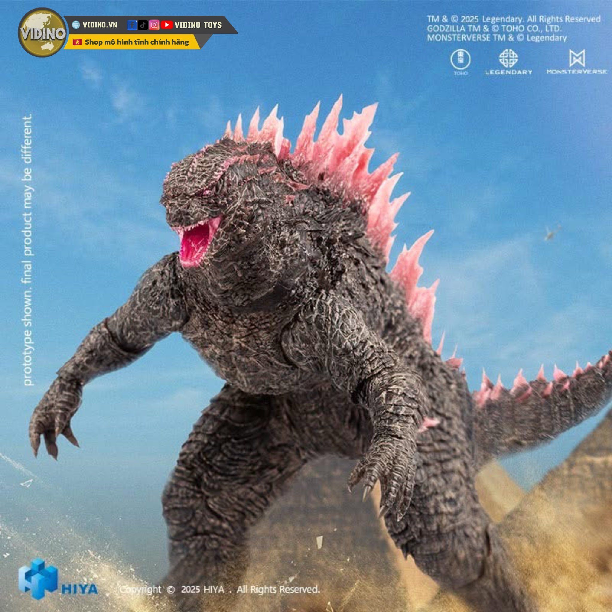  Mô hình Godzilla evolved EBG0439 new 2.0 GXK Hiya Toys  studio. 