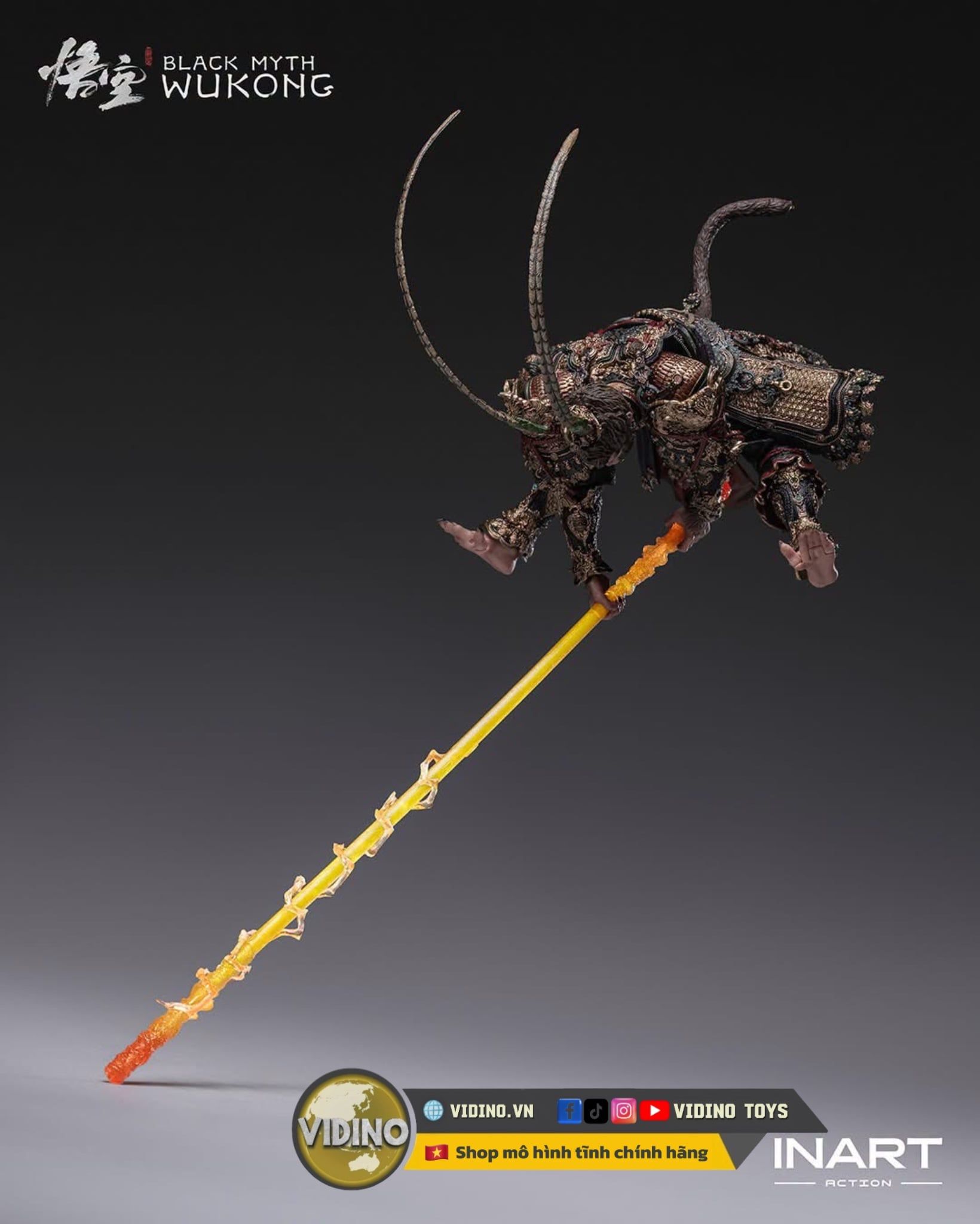  Mô hình Action Figure Wukong Great Sage Armor Set chính hãng Inart studio tỷ lệ 1/12 | .. 
