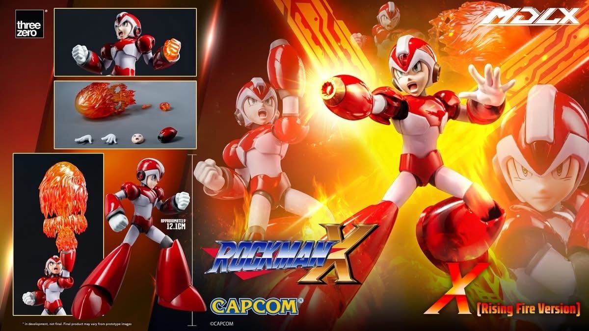  Mô hình Rockman X Megaman X MDLX Rising Fire Version Threezero Studio tỷ lệ 1/12 | 𝐕𝐈𝐃𝐈𝐍𝐎.𝐕𝐍. 