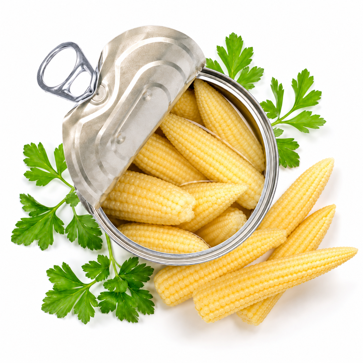  Baby Corn in salt water 